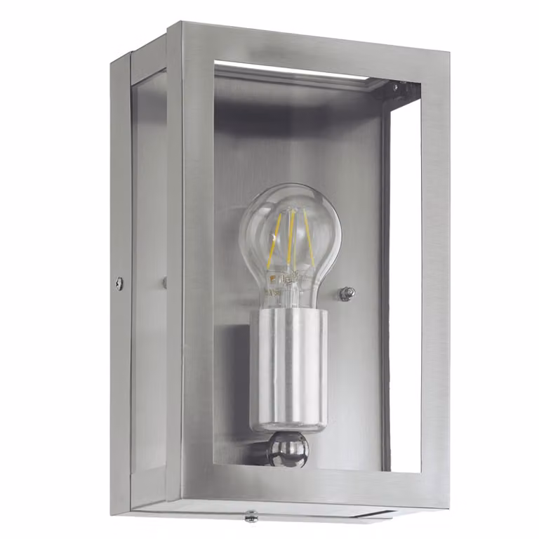 Eglo 94827 ALAMONTE E27 lampada da parete/soffitto per esterno in acciaio inox IP44