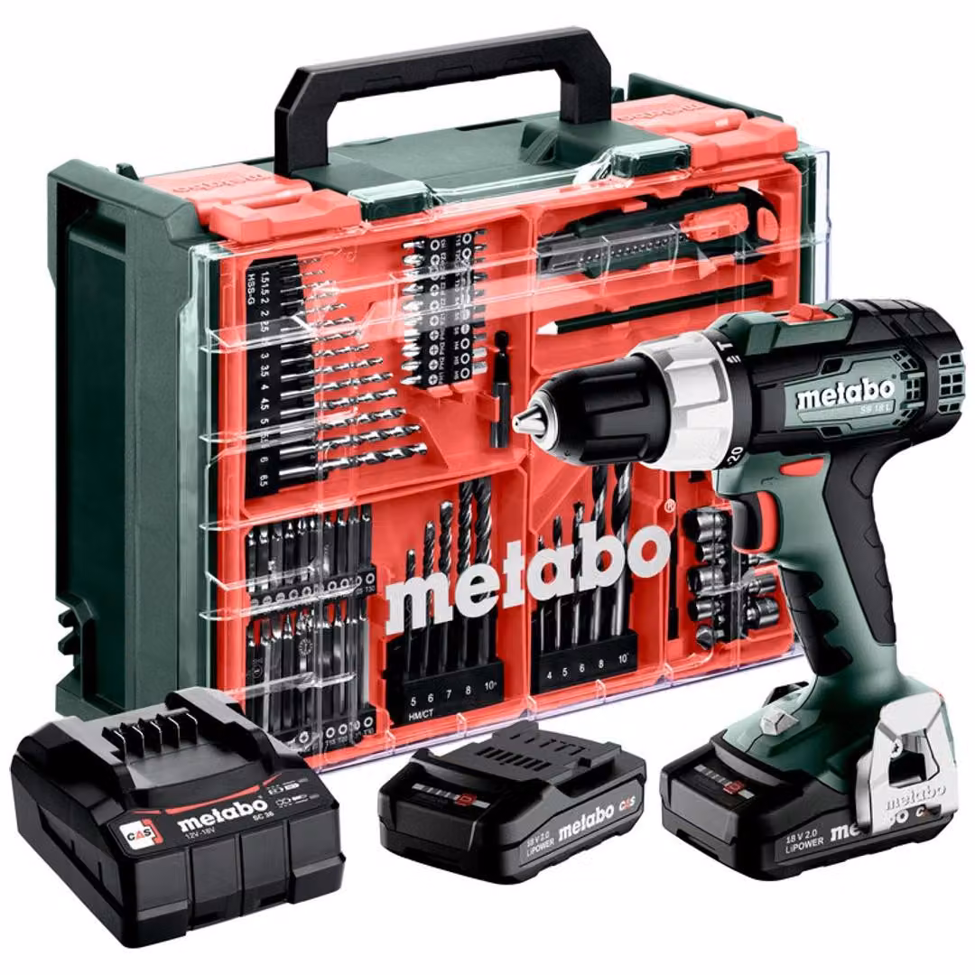 Metabo SB 18 L Set Akku-Schlagbohrschrauber (18V 2x2Ah LiPOWER Akkus) 614053710