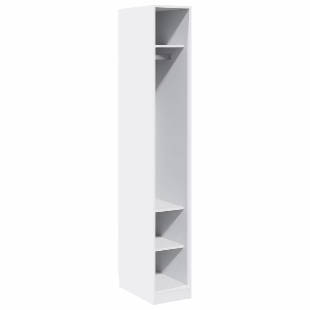 Armadio Bianco 30x50x200 cm in Legno Multistrato
