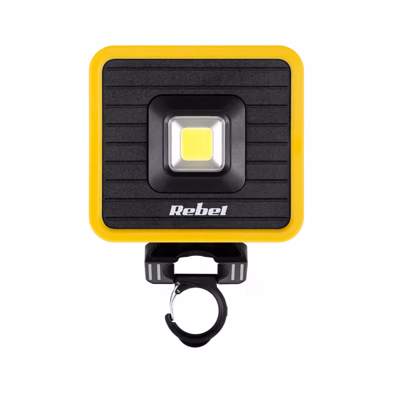 Proiettore LED Rebel con batteria, 10W, 3,7V, 4,5Ah, 1000 lumen, luce neutra, 4000K