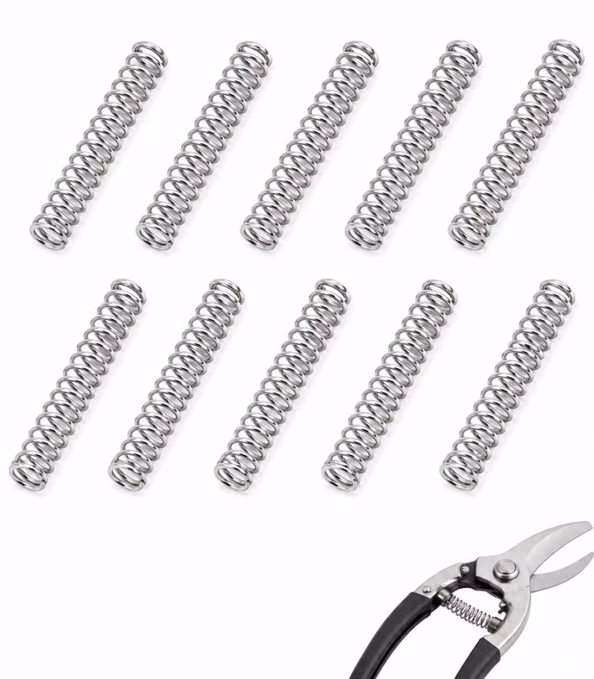 Molle a molla, confezione da 10 pezzi, dimensioni 0,3x3x15 mm, in acciaio inossidabile, per serrature e progetti fai-da-te