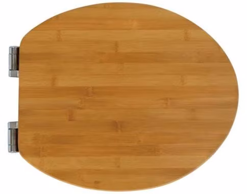Sedile per WC WELLWATER in bambù, con chiusura ammortizzata, removibile, in legno massello, modello 956477