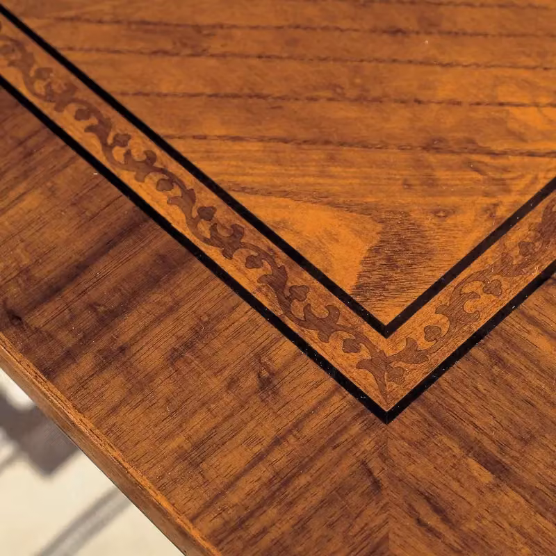 Scrivania classica in legno di faggio con 3 cassetti e 2 tiretti Mobili 2G L/P/H: 120 x 70 x 80 cm – 3