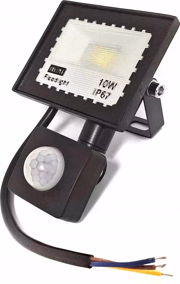 Lampada a LED con rilevatore di movimento Faretto alogeno da facciata 10W per giardino