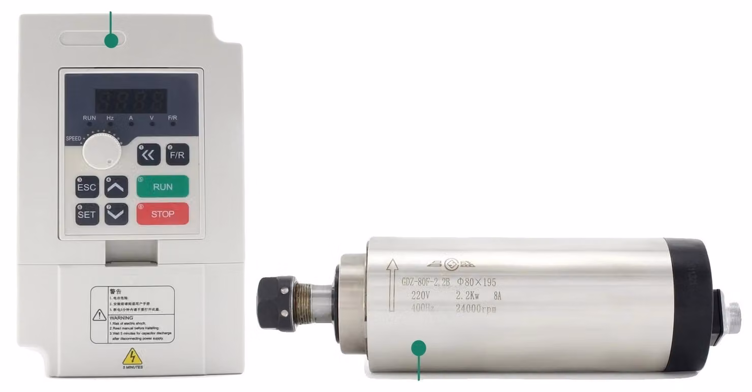 Motore mandrino CNC, funzionamento ad alta velocità, acciaio inossidabile resistente, AGGIUNGERE VFD, 220 V CA