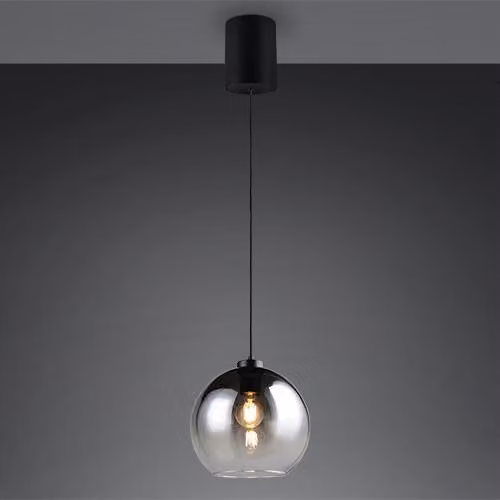 Lampada a sospensione Reality Leuchten modello LIORA, dimensioni 25x150 cm, colore grigio