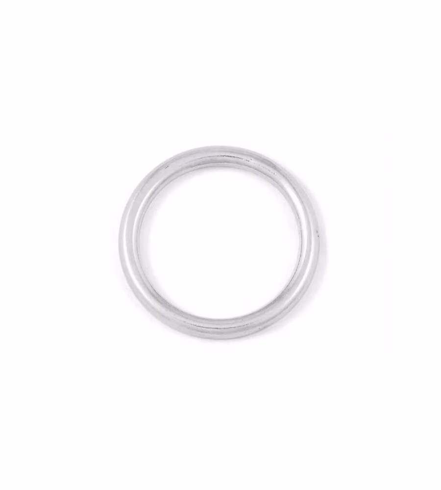 Anello tondo saldato Diam. 3 x 20 mm. in acciaio Inox A4 - AISI 316 - 4 pz.