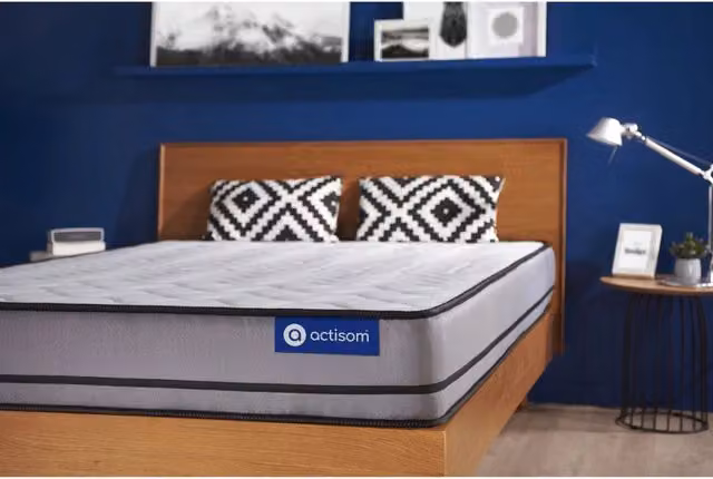 Materasso Actiflex Night Actisom con molle insacchettate, rigido, colore grigio, L: 90 cm, P: 180 cm, H: 20 cm – 1