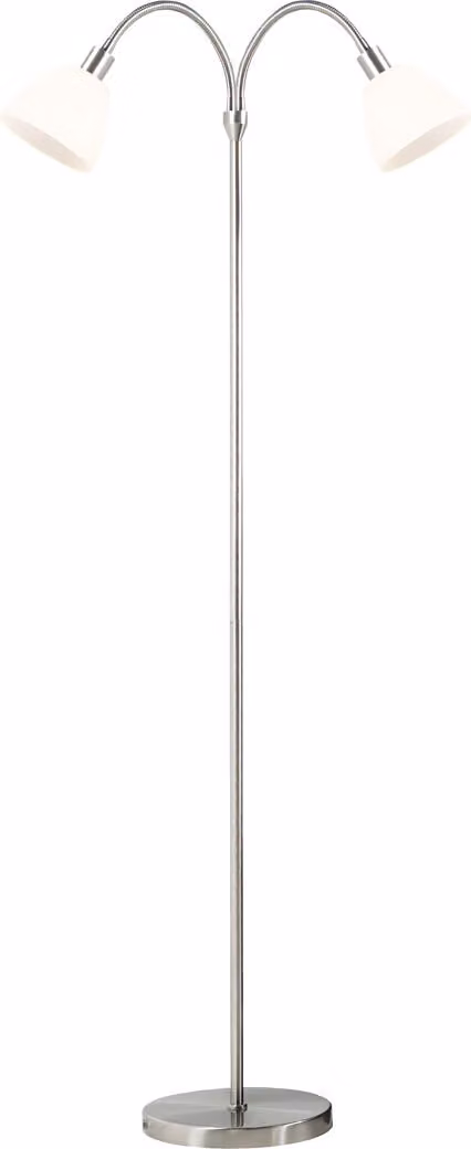 Nordlux doppia lampada da terra Ray, argento, Ip20, 2X40W, 63224033