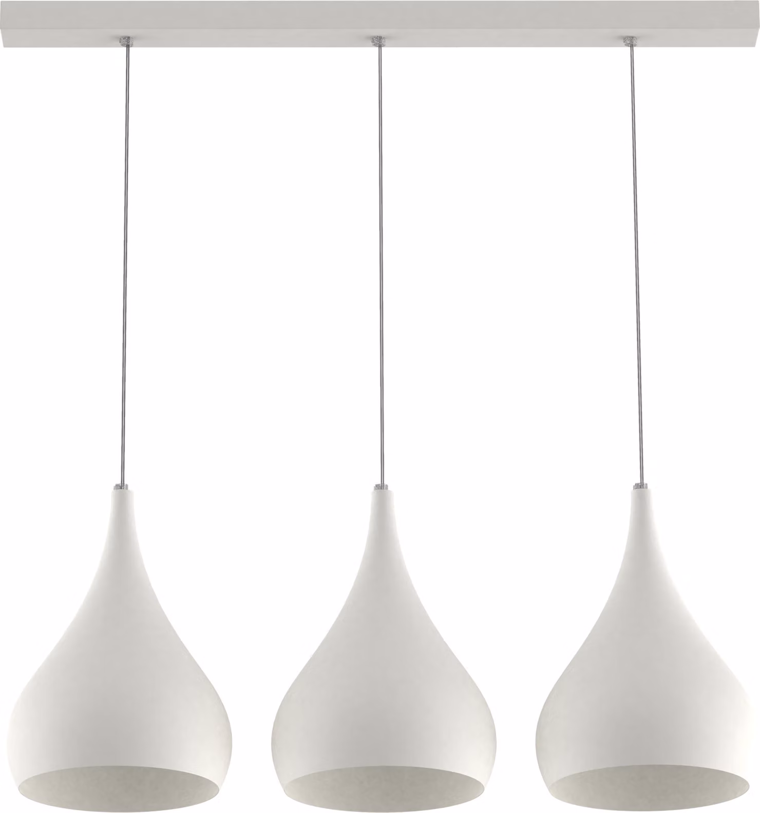 Lampada A Sospensione Calice Lineare X3 Monocolore Opaca