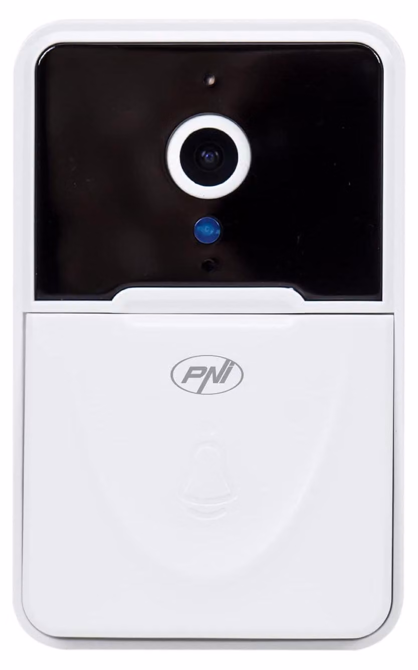 Videocitofono PNI Safe House IDB10, con Wi-Fi, controllo tramite Tuya, visione notturna, selezione dei suoni di chiamata e regolazione del volume