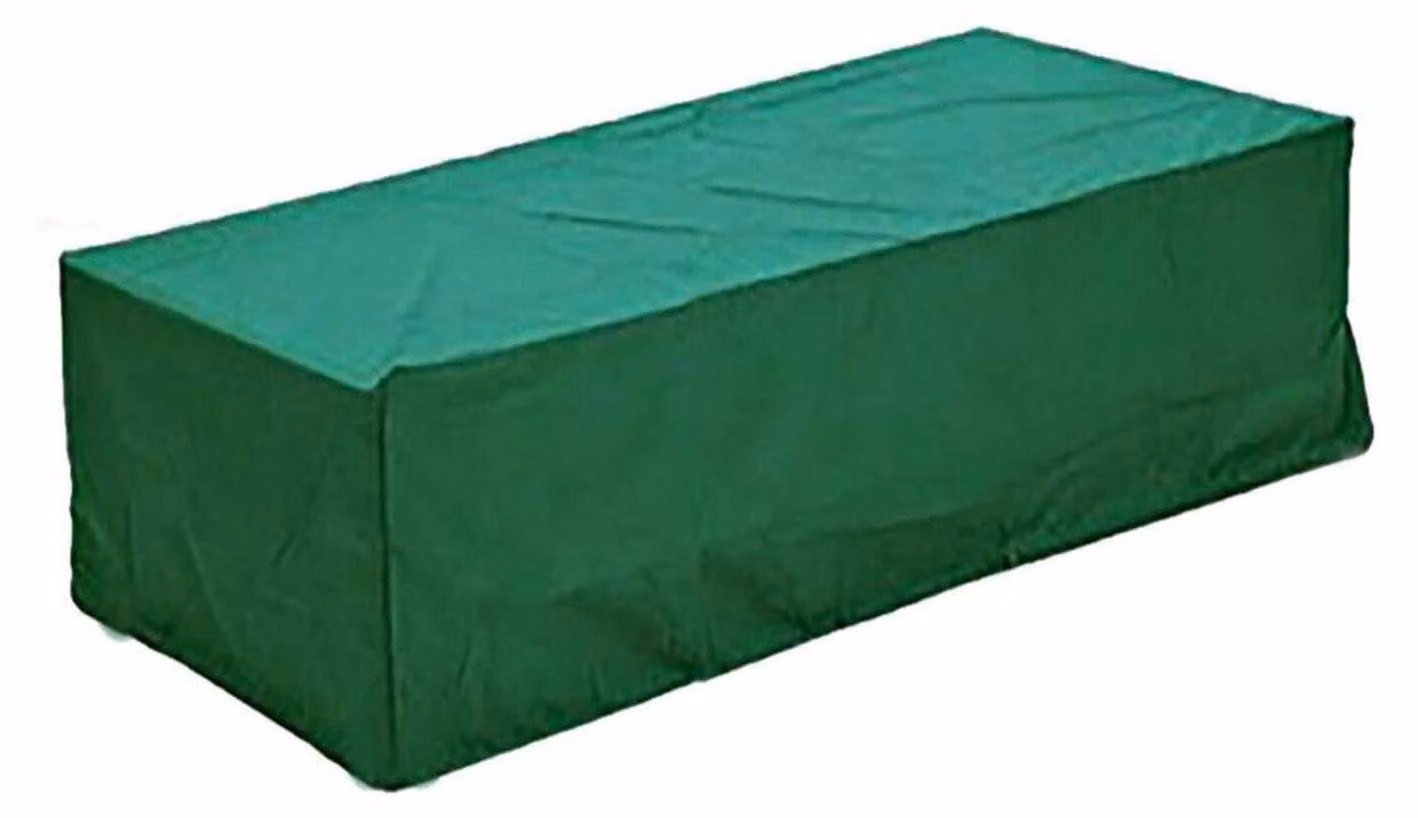 Copertura rettangolare per mobili da giardino, colore verde scuro, dimensioni 245 x 165 x 55 cm, materiale: PEVA