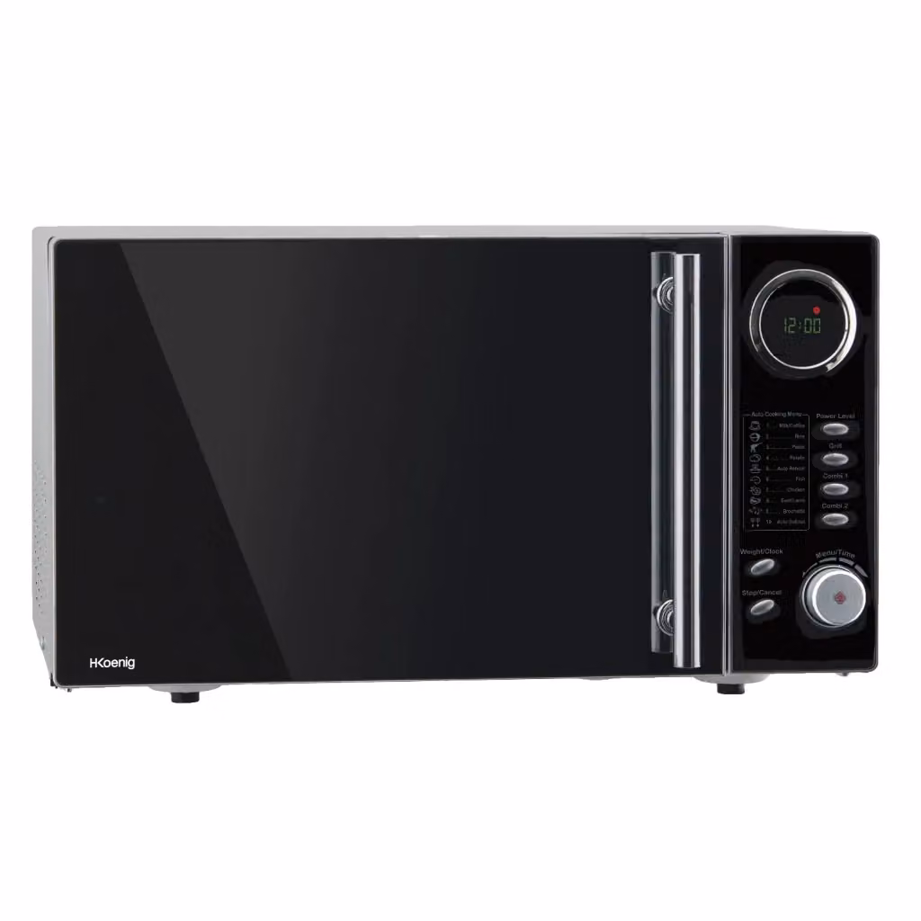 Forno microonde combinato H.Koenig VIO9 con funzione grill, capacità 25 l, potenza microonde 900 W e potenza grill 1000 W, nero e argento – 2