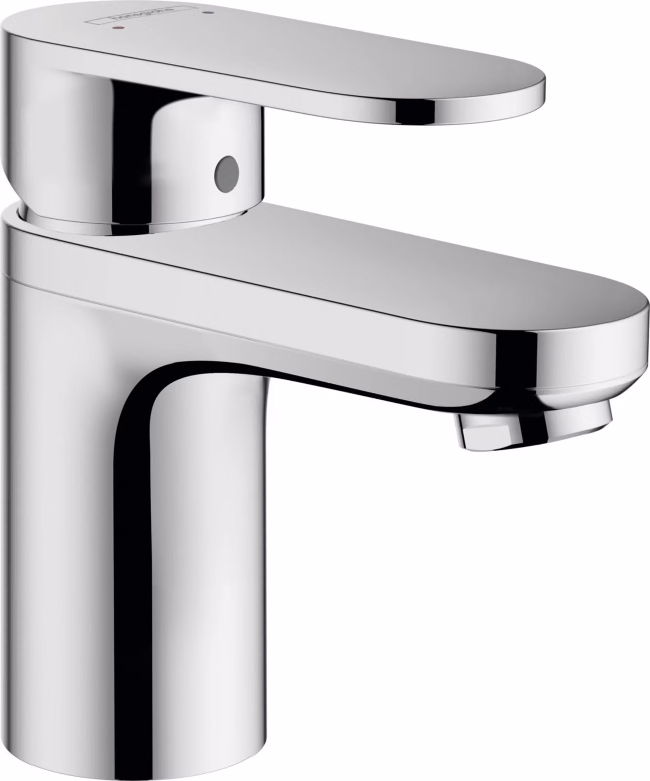 hansgrohe Vernis Blend Mitigeur monocommandé pour lavabo 70 avec alimentation en eau isolée et vidage à tirette chrome, saillie 89 mm, 71570000, 71570000