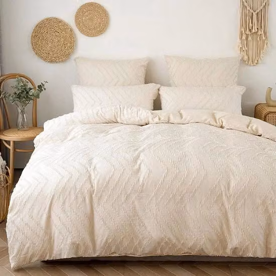 Set di Biancheria da Letto in Microfibra Bianca: Copripiumino con Chiusura a Zip e 2 Federe per Cuscini, Traspirante e Morbido, L/P/H: 220 x 240 cm e Federe: 80 x 80 cm