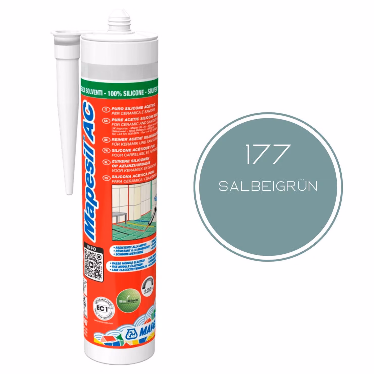 Silicone Mapei Mapesil AC 177 Salvia 310 ml