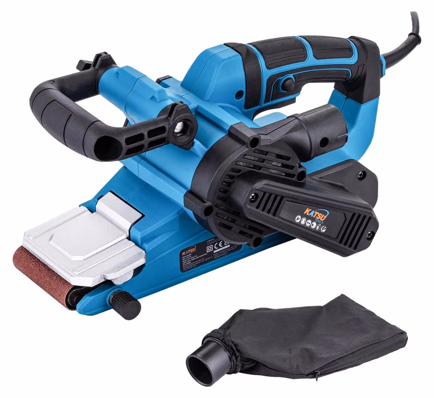 Levigatrice a nastro elettrica - Potenza: 900 W - Larghezza: 76 mm - Lunghezza: 533 mm - Velocità variabile - Adatta per la levigatura del legno