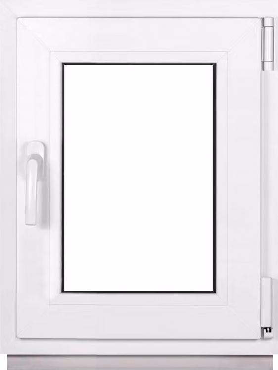 Finestra Framex per cantina Finestra in PVC bianca larghezza x altezza 60 x 75 cm (600 x 750 mm) doppia (32 mm) rotazione/inclinazione DIN destra - Premium - Tutte le misure