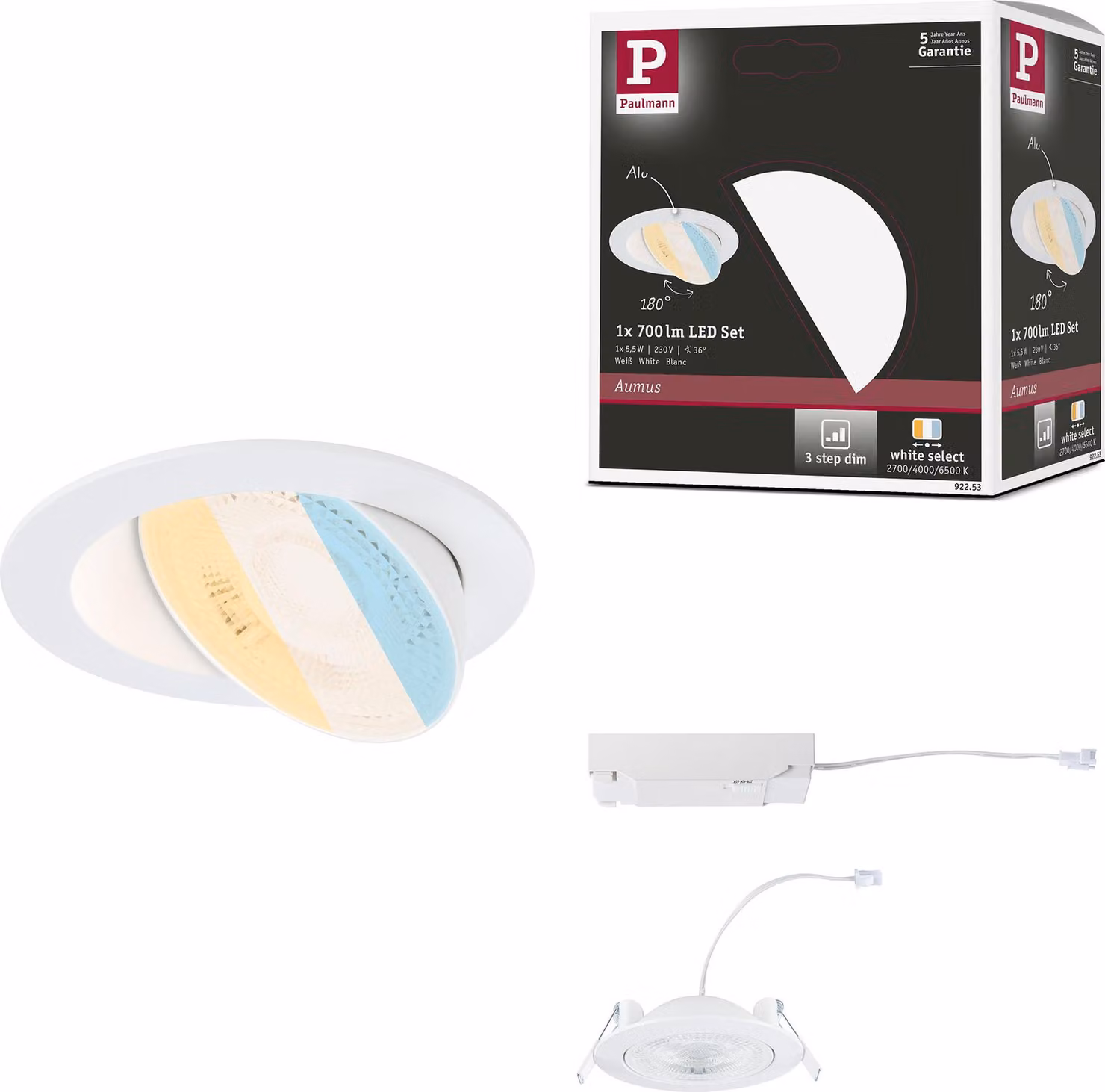 Paulmann Luce da incasso LED Aumus faretto singolo