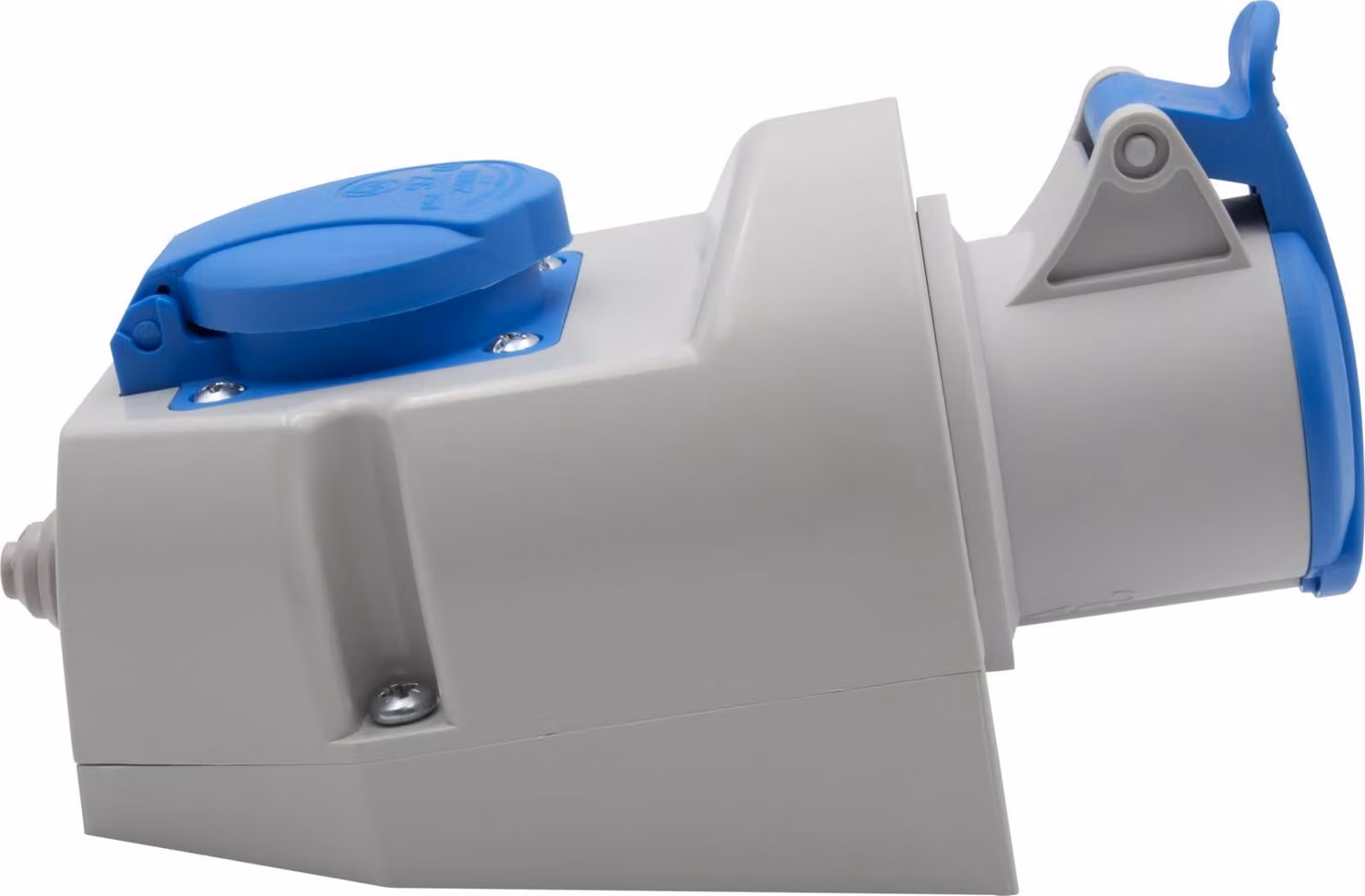 Prese a muro combinate con presa CEE da 230 V/16 A, 3 poli, e presa di tipo F (Schuko), Brennenstuhl, presa industriale con coperchio, adatta per uso interno ed esterno, officina, garage