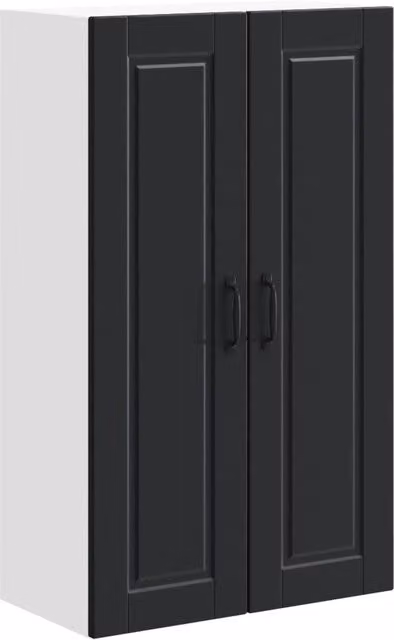 Pensile da cucina | Armadietto a muro PORTO Nero 60 x 31 x 100 cm Legno multistrato