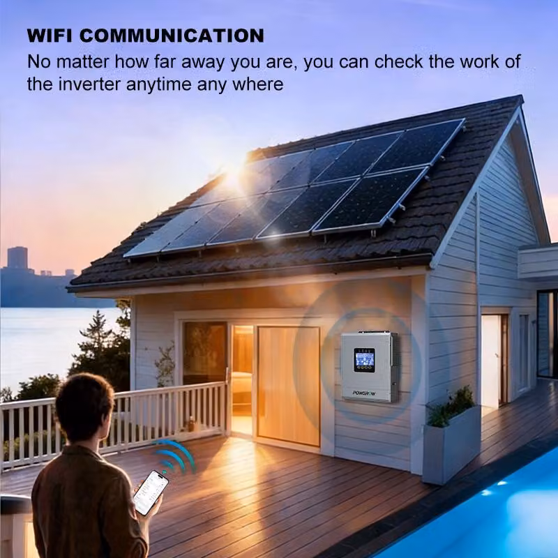 Inverter ibrido solare da 6,5 kW - 48 Volt, doppia uscita - MPPT 120A