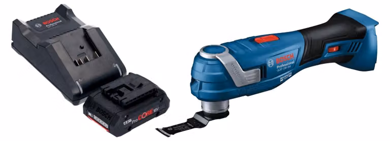 Bosch GOP 18V-34 Multi Cutter professionale a batteria 18 V Starlock Plus + 1x batteria ricaricabile ProCORE 4,0 Ah + caricatore