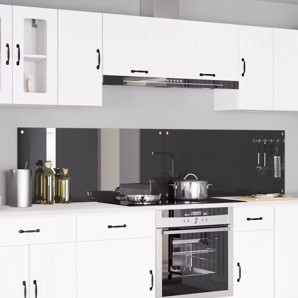 Set di 2 schienali da cucina vidaXL colore grigio, L 110 cm x P 50 cm