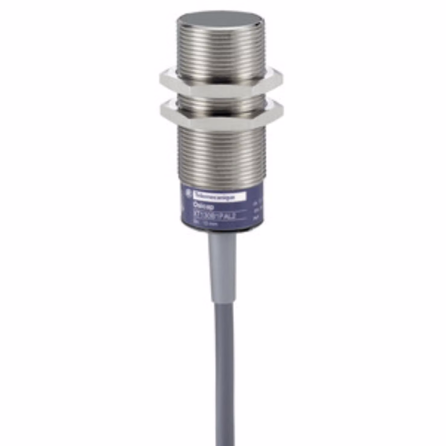 Schneider Electric XT1-Cap. interruttore di prossimità, cilindrico M30, ottone, Sn 10mm, cavo 2m XT130B1FBL2