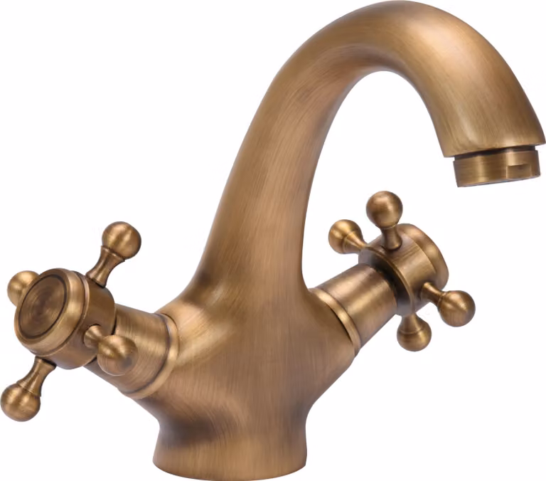 Miscelatore per lavabo vintage RETRO BRONZE, miscelatore
