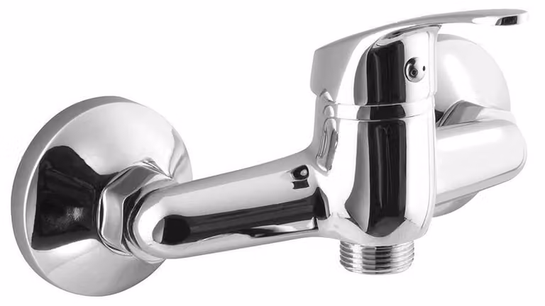 AQUALINE 35 miscelatore per lavello a parete 3/4", senza bocca, cromo