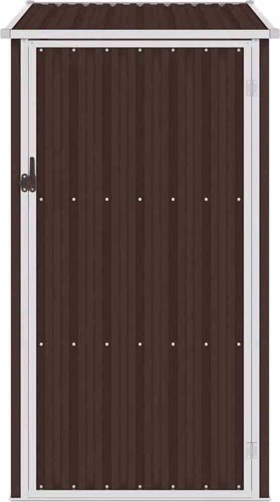 Capanno da Giardino Marrone 87x98x159 cm in Acciaio Zincato