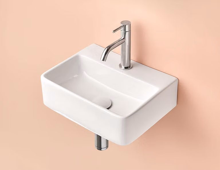 Lavabo COSENZA 40 x 30 x 12h cm, bianco