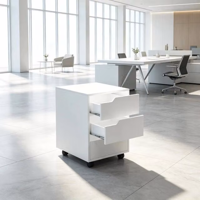 Pratico contenitore su ruote, schedario mobile, credenza versatile (solo con schedario)