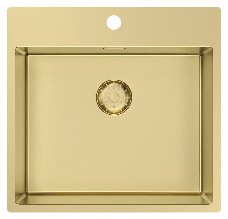 Lavello da cucina 54x52 cm, colore oro, modello Pure.Sink PCM5040T-60 di Tapwing