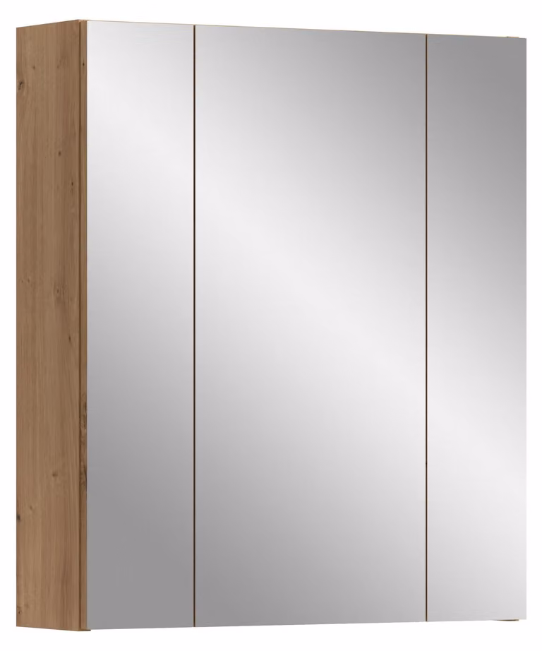 xonox.home Armadio a specchio Ice (L/H/D: 60x70x18 cm) in riproduzione Rovere Artigianale e riproduzione Rovere Artigianale