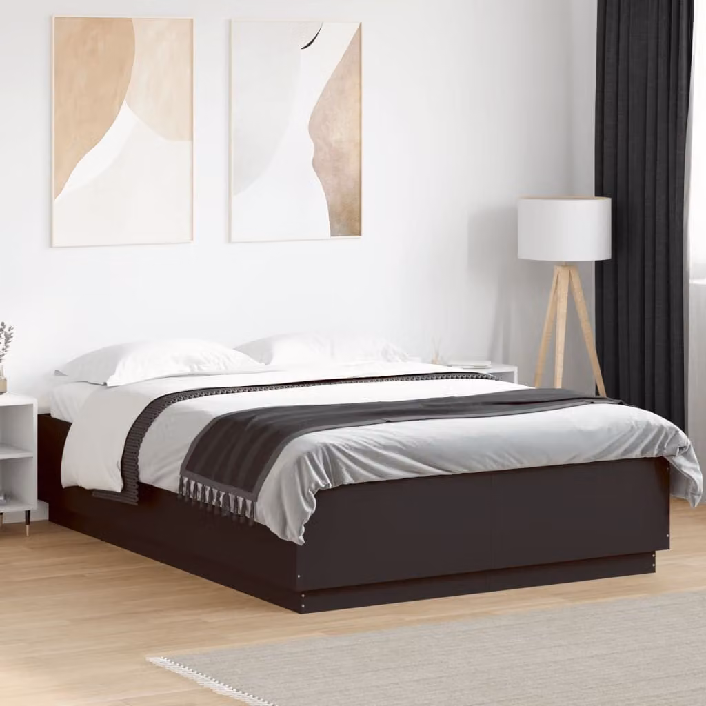 Giroletto vidaXL in legno multistrato nero L/P: 150 x 200 cm