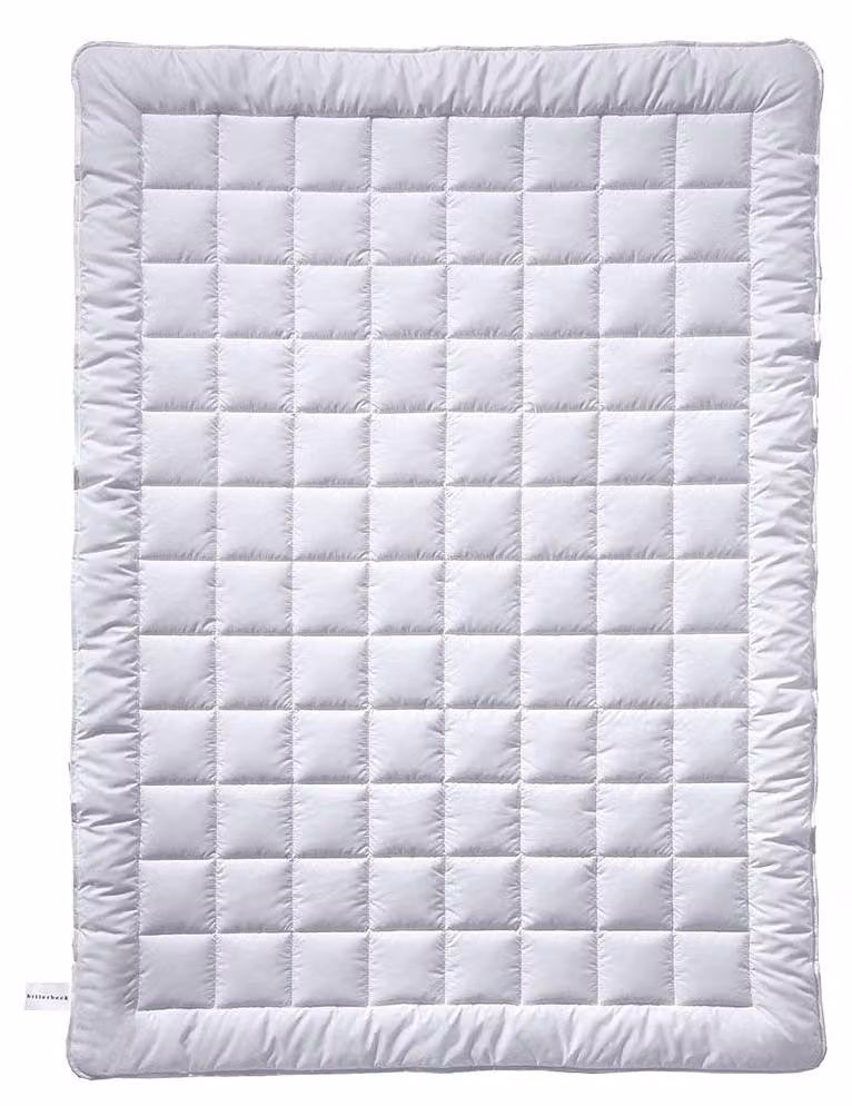 Coperta estiva Lina Superlight, 155x220 cm, bianca, in lino e cashmere