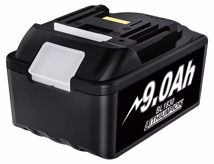 Batteria, capacità 9000 mAh, compatibile con diversi utensili Makita, 1 batteria da 9,0 Ah