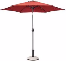 Ombrellone da giardino KALIFE in alluminio e acciaio colore Burgundy con diametro di 2.7 m