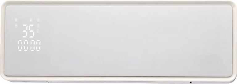 Riscaldatore da parete in Vetroceramica - Nero - 1000/2000 W, termostato Wi-Fi, telecomando