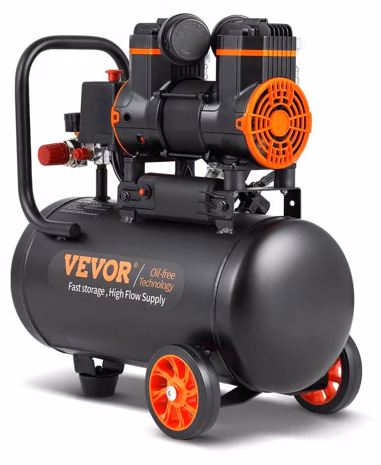 Compressore d'aria - Compressore - Pompa per pneumatici - 18 litri (4,8 galloni) - 900W, senza olio