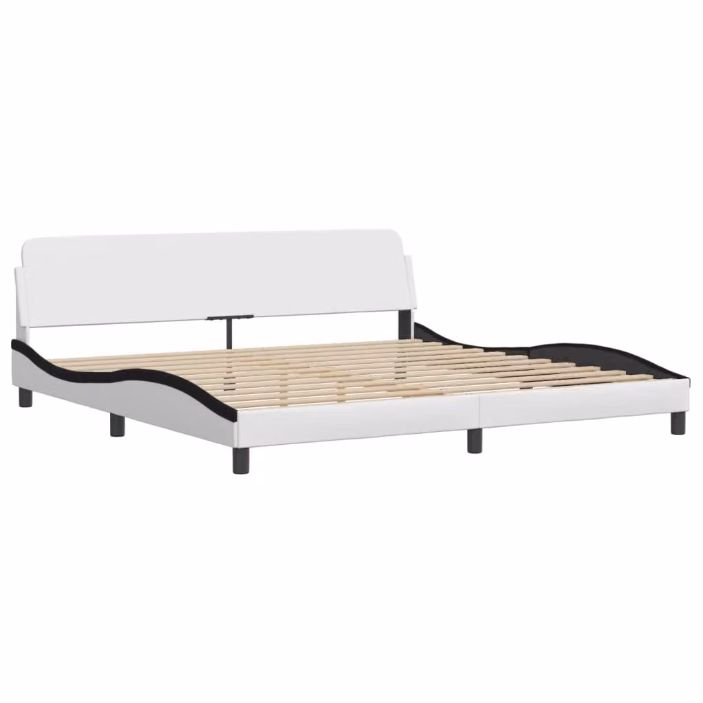 Giroletto Dover Bianco e Nero 200x200 cm in Pelle finta