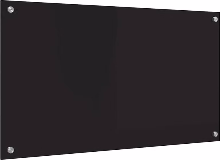 Schienale da cucina Nero 90 x 50 cm vetro temperato
