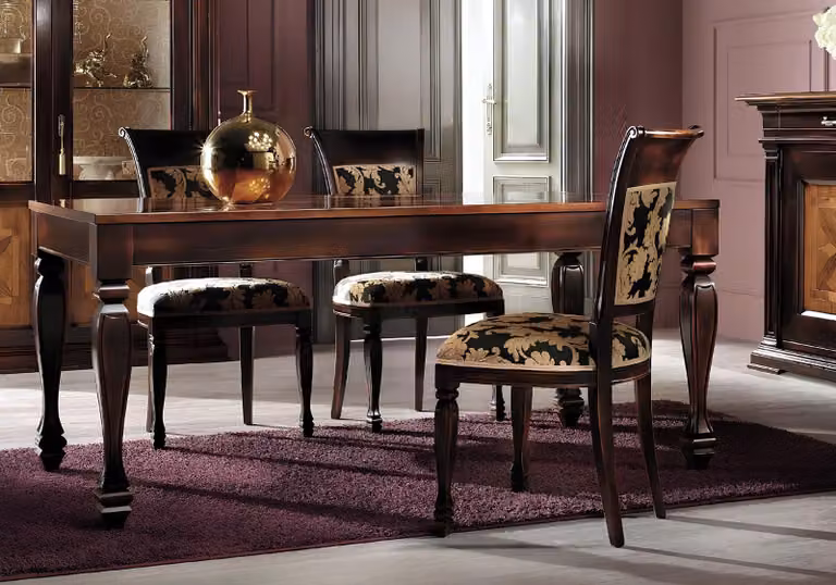 Esszimmer Stühle Luxus Sessel Stuhl Holz Braun Stühle Wohnzimmer Möbel
