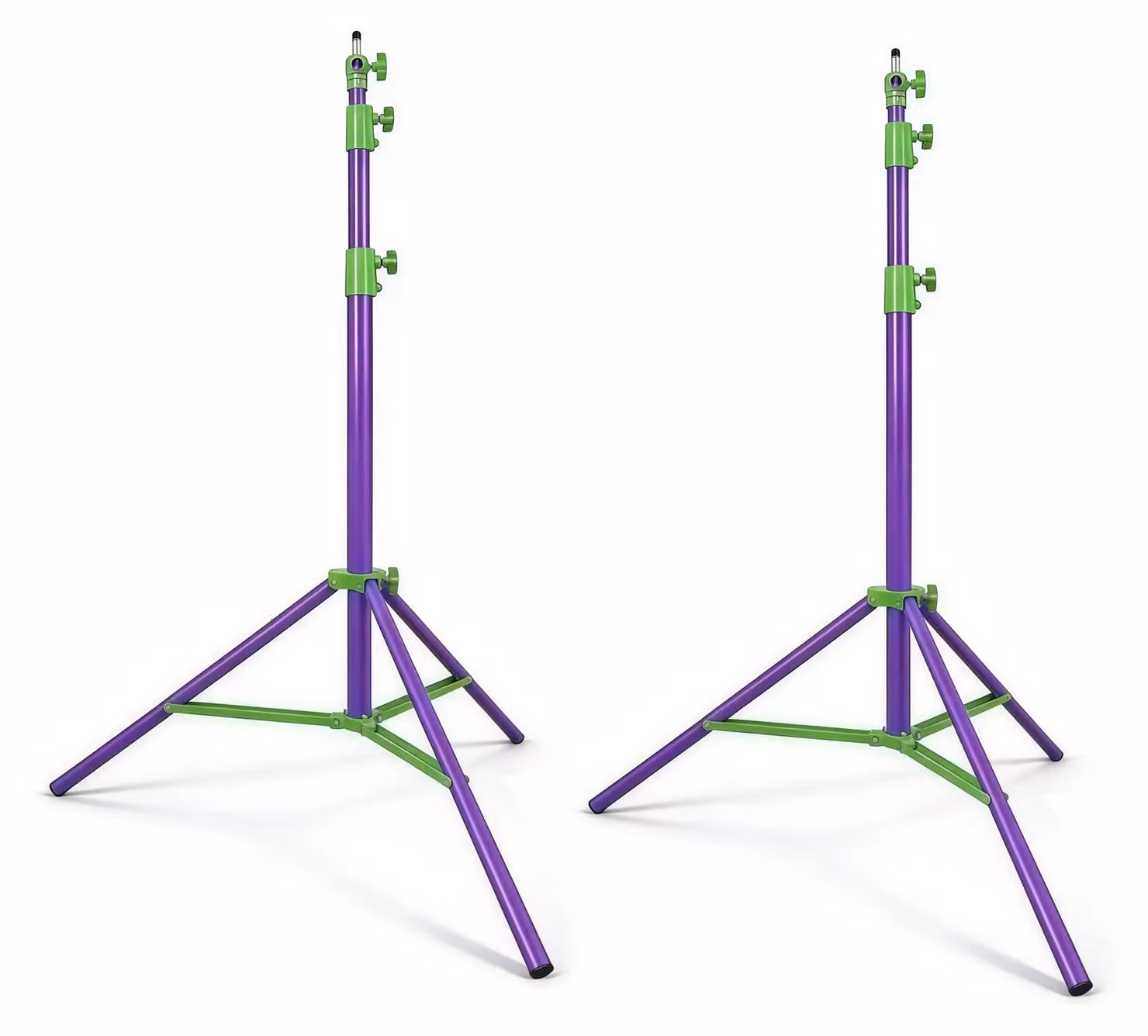 Treppiede, altezza massima 2800 mm, capacità di carico 10 kg, 2 pezzi, colore verde, lunghezza 2,8 metri