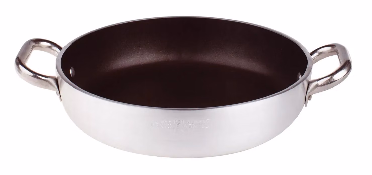 Tegame in alluminio antiaderente 5mm, due maniglie, diam. 24cm