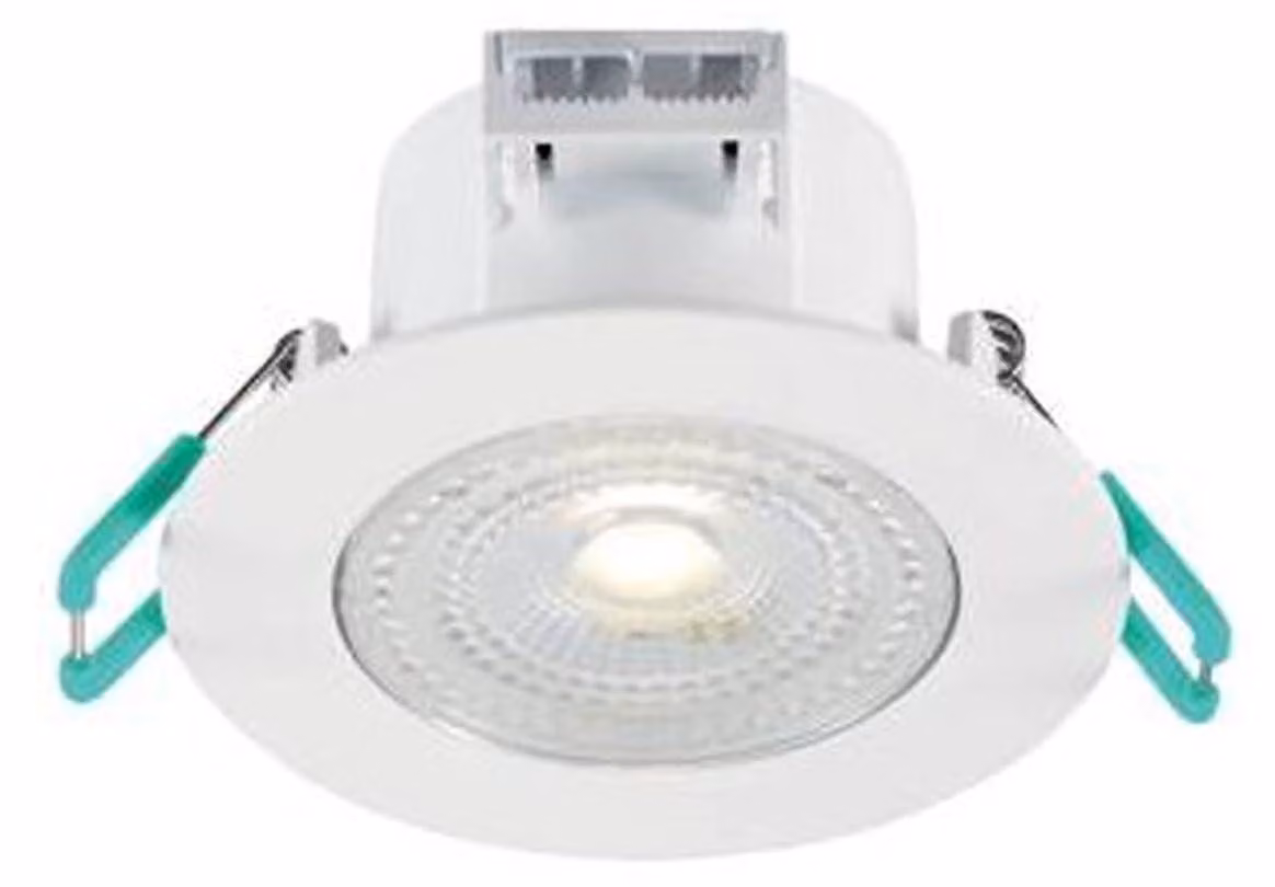 Faretti da incasso, 480 lumen, 840, grado di protezione IP44, dimmerabili, colore bianco