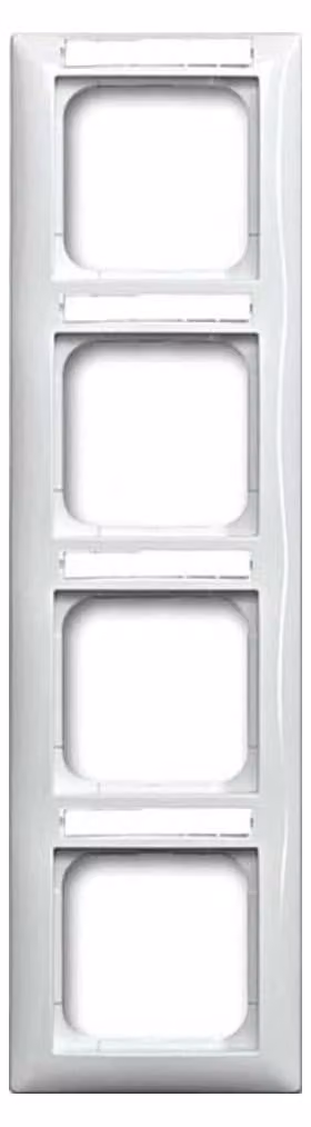 Cornice Busch-Jaeger a 4 prese bianco alpino 1724 NS-914