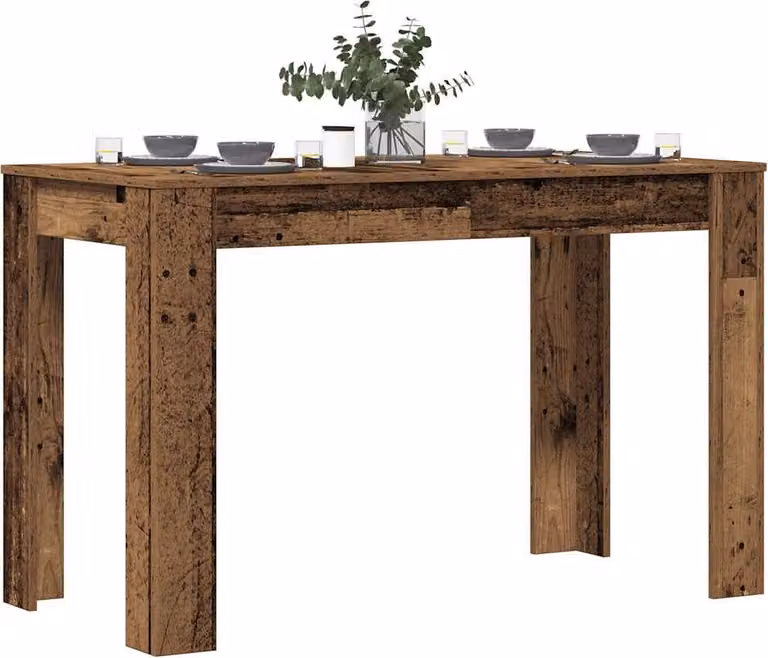 Maison Exclusive - Tavolo da pranzo effetto legno antico 120x60x76 cm Materiale ligneo